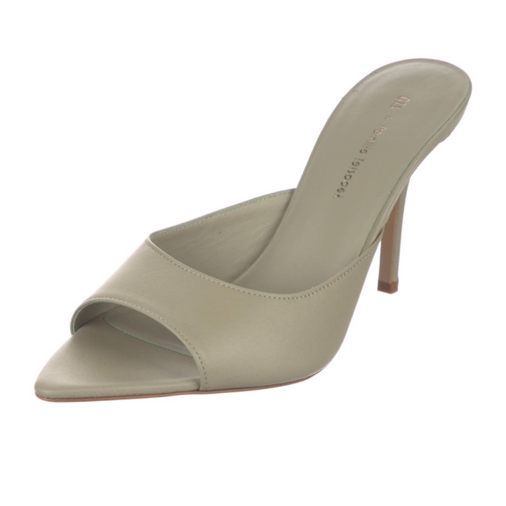 Gia Borghini leather slides in mint size 8 great condition!